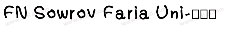 FN Sowrov Faria Uni字体转换